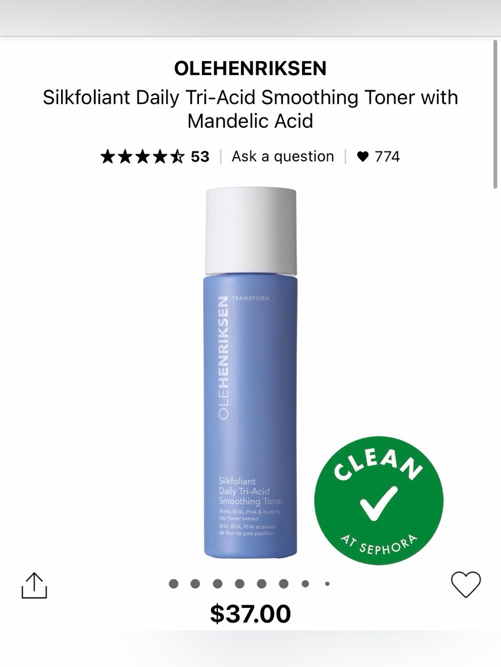New in Box, OLEHENRIKSEN Glow2OH Dark Spot Toner Unisex 6.5 oz